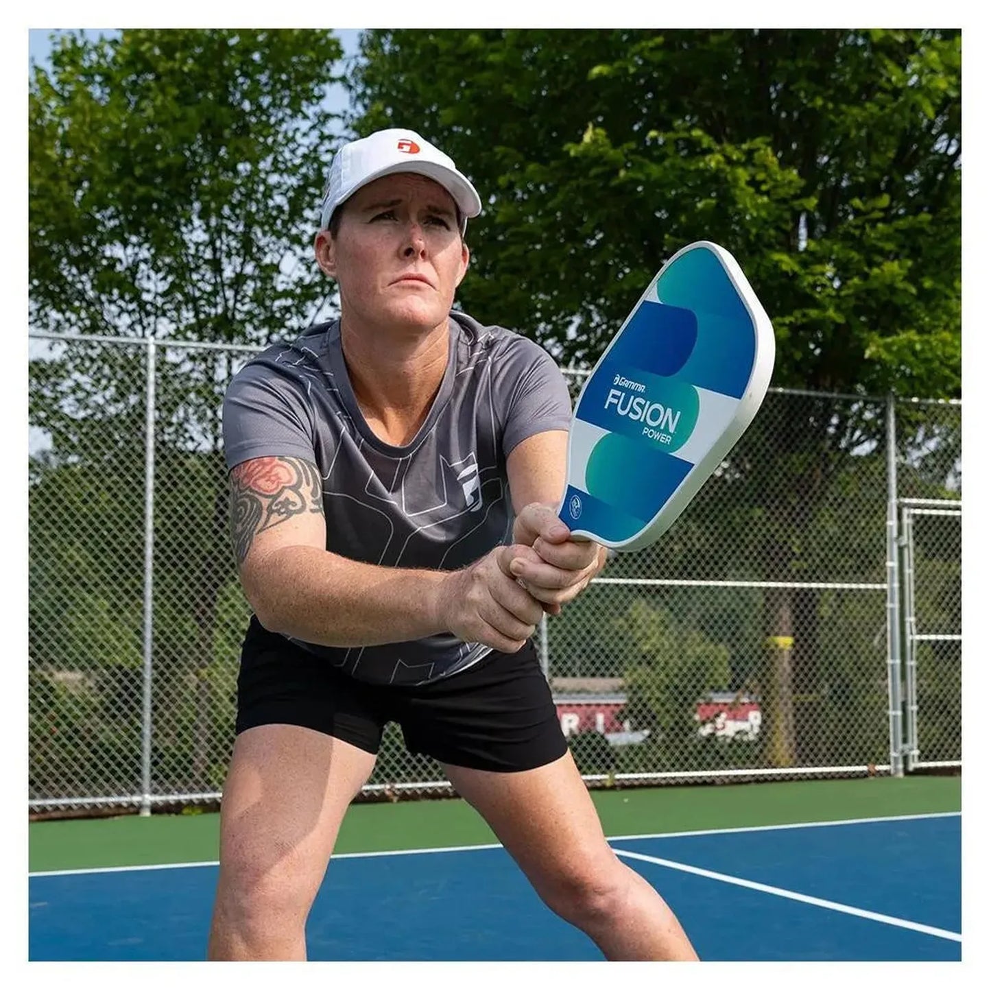 Fusion Power Pickleball Paddle Blue and Green