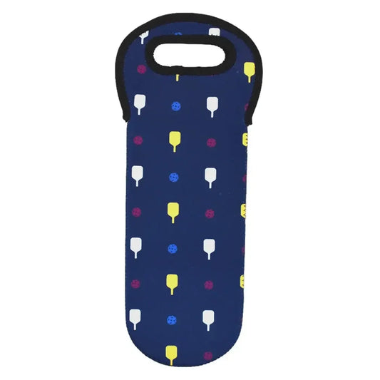 Pickleball Wine Tote Navy