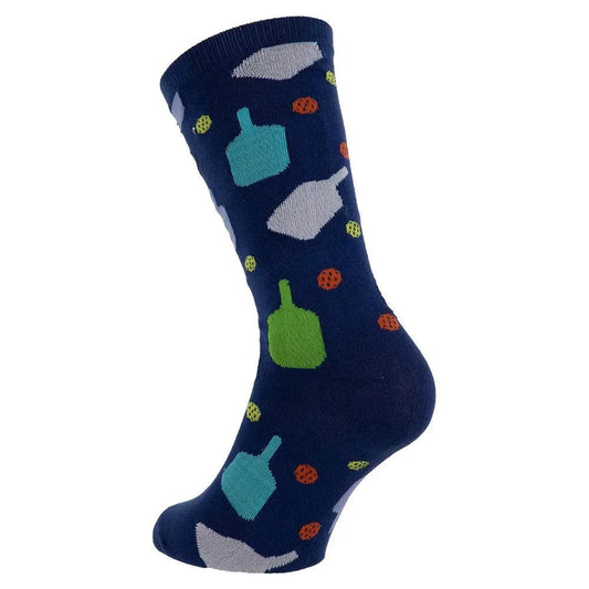 Pickleball Crew Socks Dark Blue