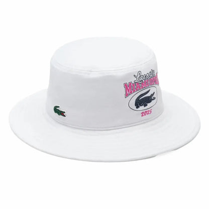 Men's Miami Open Bucket Tennis Hat-Apparel-Lacoste-RK8637-S25-001-Tennis Express