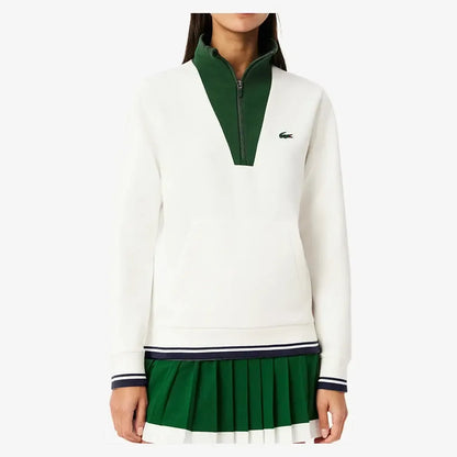 Women's Heritage Quarter Zip Tennis Pullover-Apparel-Lacoste-SF8634-B-XON-Tennis Express