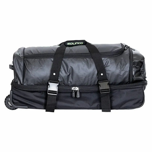 Tour Tennis Travel Bag with Wheels Black and Green