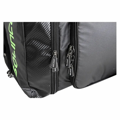 Tour Tennis Travel Bag with Wheels Black and Green