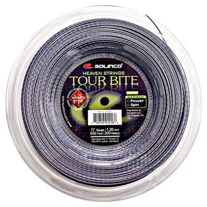 Tour Bite Diamond Rough Tennis String Reel Silver