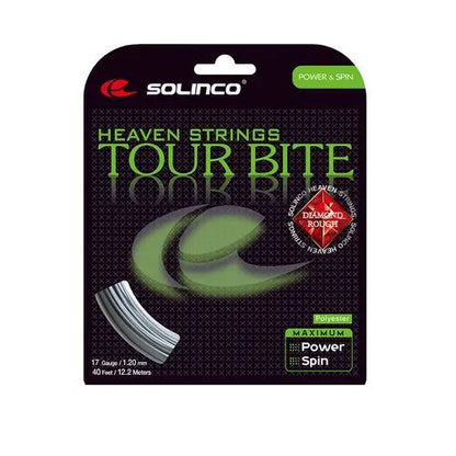 Tour Bite Diamond Rough Tennis String Silver