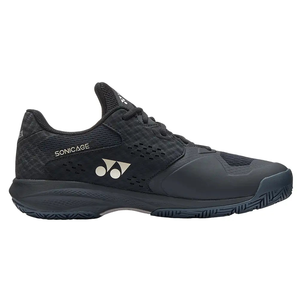Men's Power Cushion SONICAGE Tennis Shoes Black and Mocha Gray