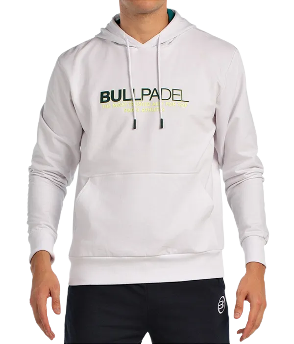 Sudadera Bullpadel Boyen White 2025