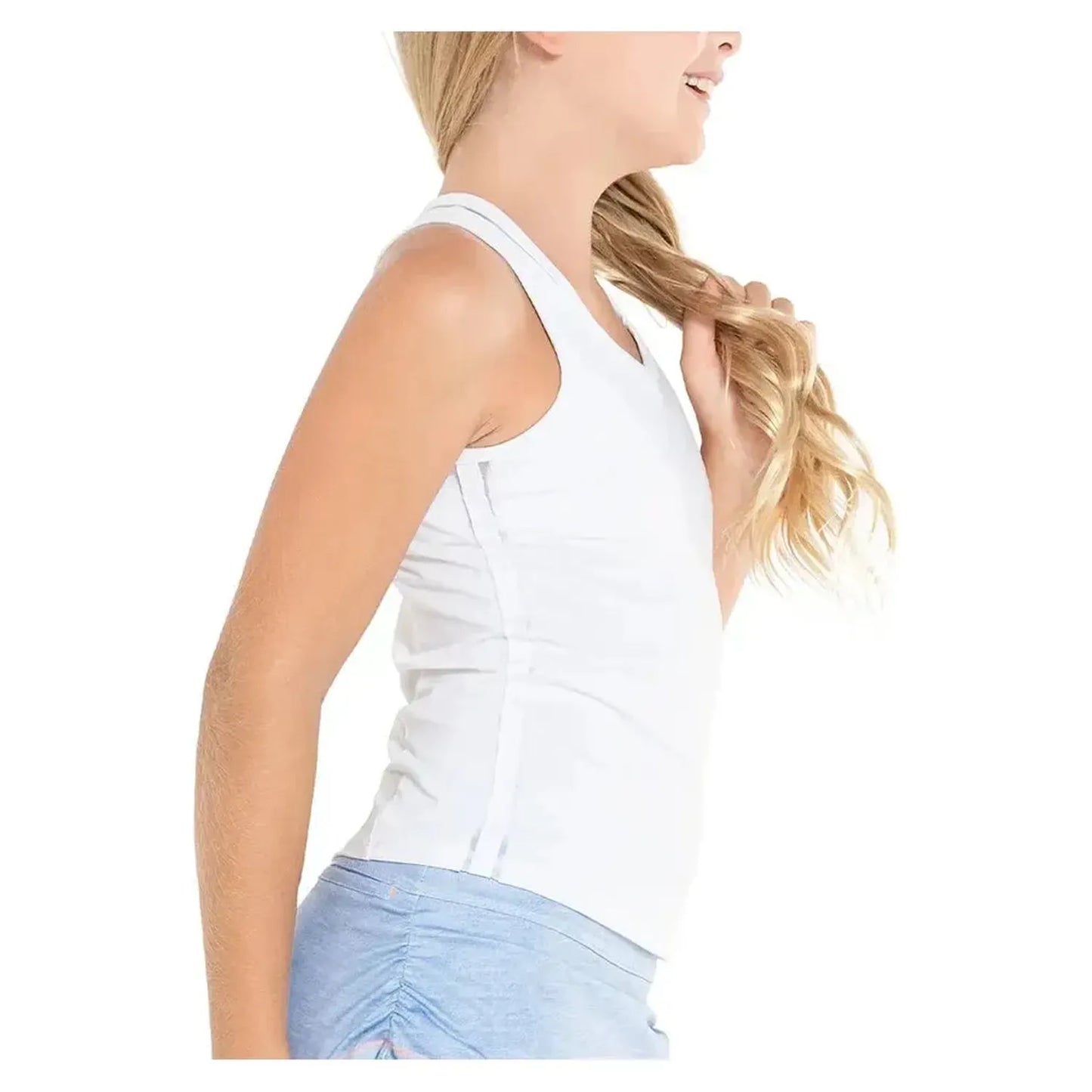 Girls' V-Neck Cutout Tennis Tank