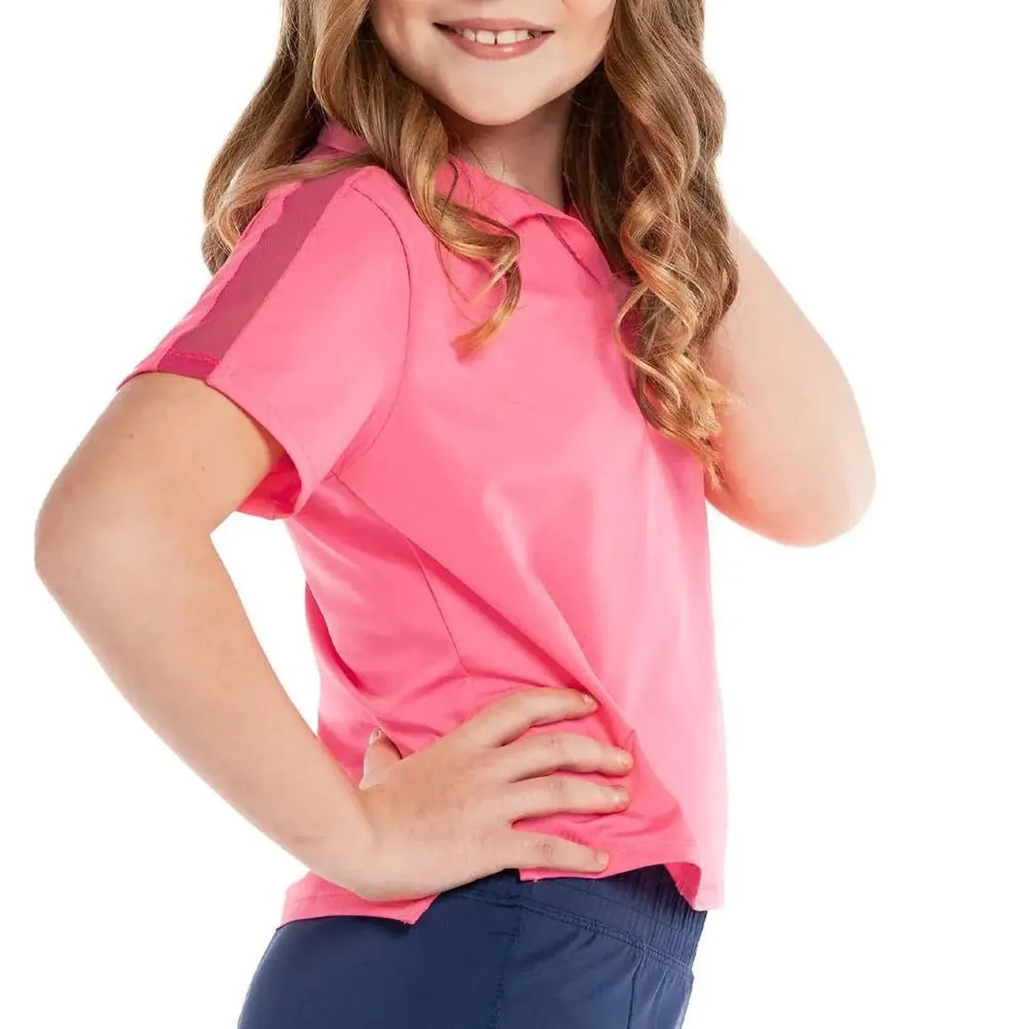Girls' Cropped Tennis Polo