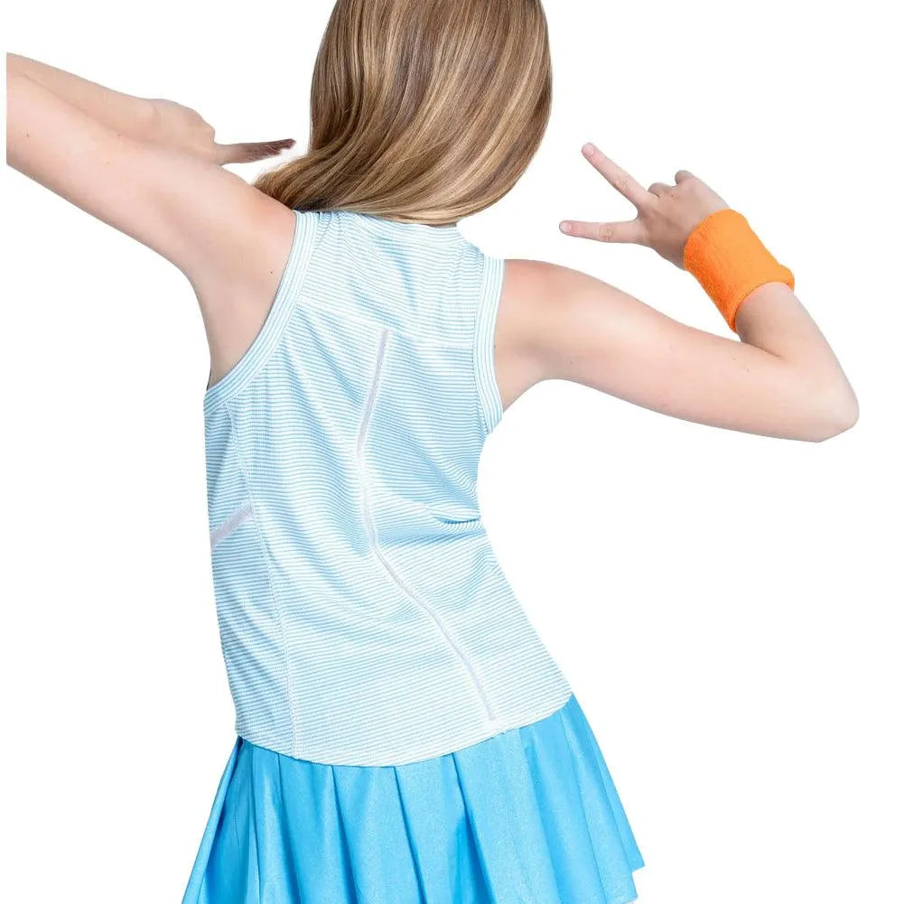 Girls' Victory Streak Tennis Tank Ocean