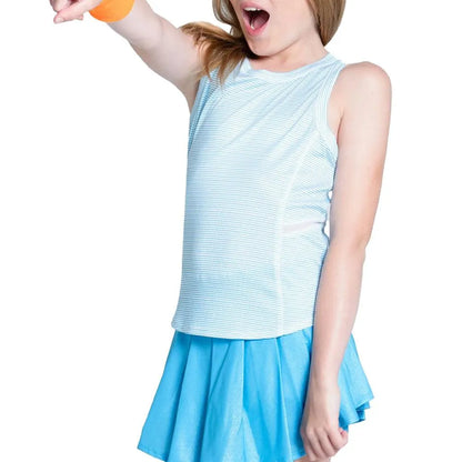 Girls' Victory Streak Tennis Tank Ocean
