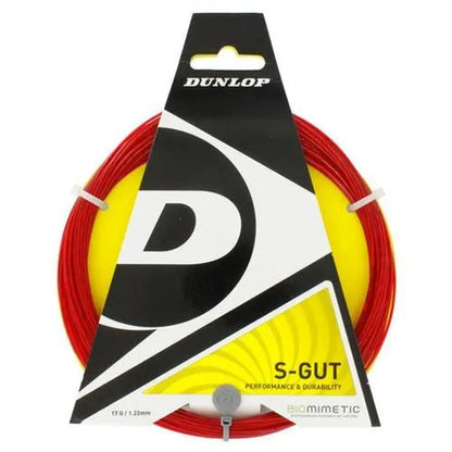 Red - S-Gut 17G Red Tennis String