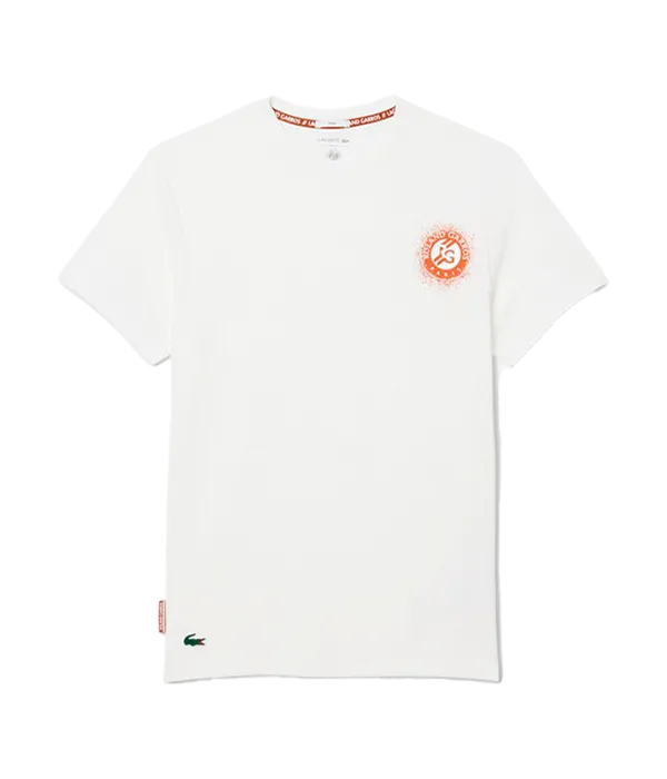 Camiseta Lacoste Roland Garros White 2025