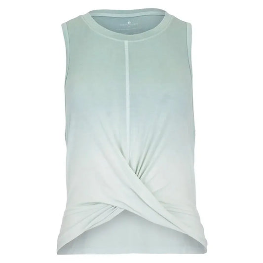Women's Ombre Twist Front Tennis Tank-Apparel-Thrive Societe-TK40184563-U25SEAFOAM-Tennis Express