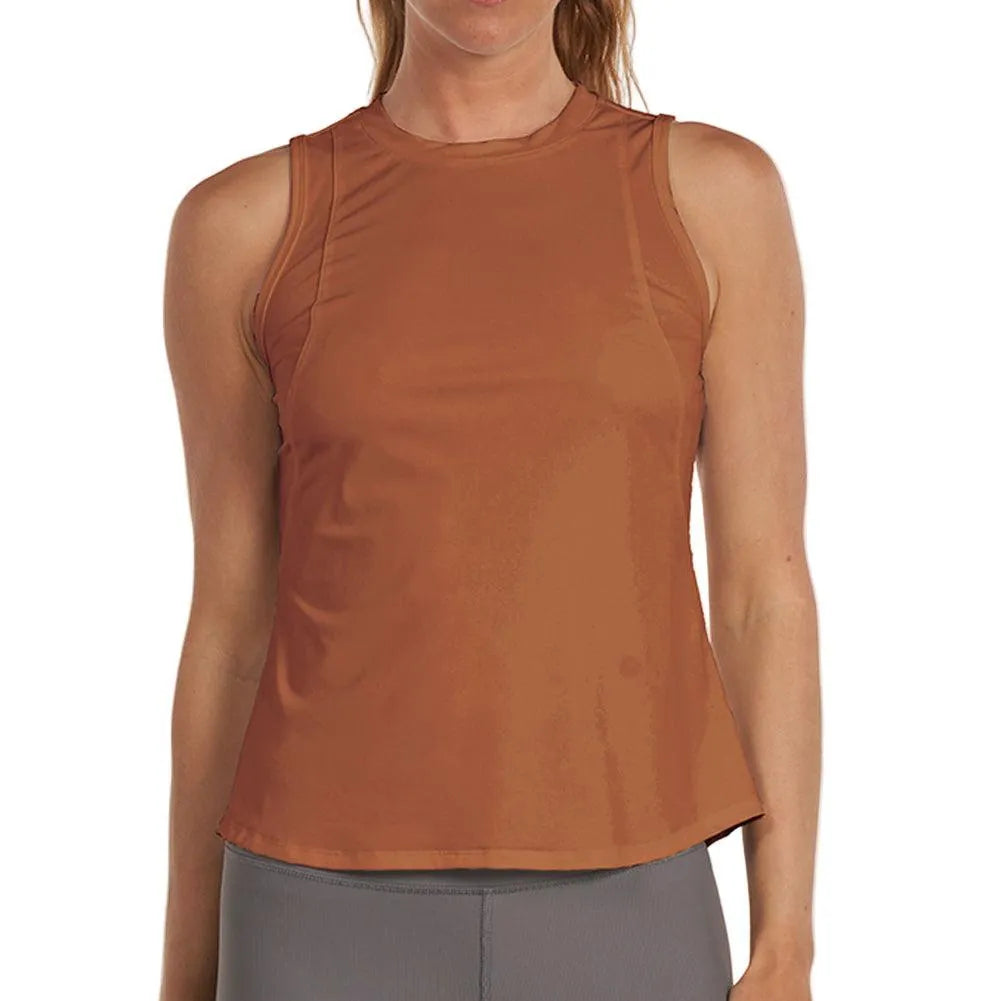Women's Performance Tennis Tank-Apparel-Thrive Societe-TK4022120-NUTSHELL-Tennis Express