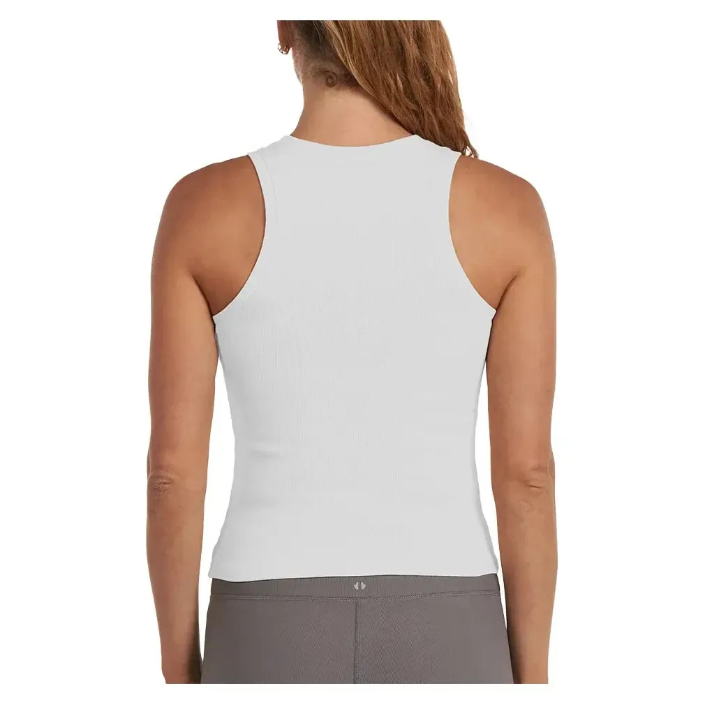 Women's Classic Crew Neck Tennis Tank White