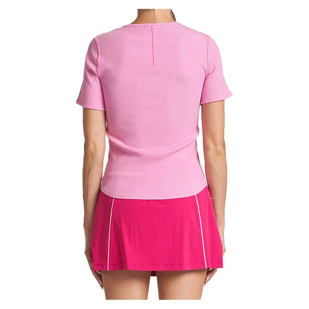 Women's Essential Ladder Stitch Tennis Top Azalea