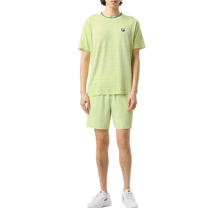 Men's Center Court Ace Seamless Tennis Crew Shadow Lime and Rainforest
