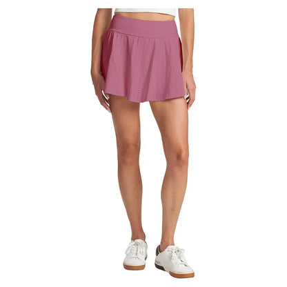 Women's Endure Perforated Tennis Skort Faded Rose