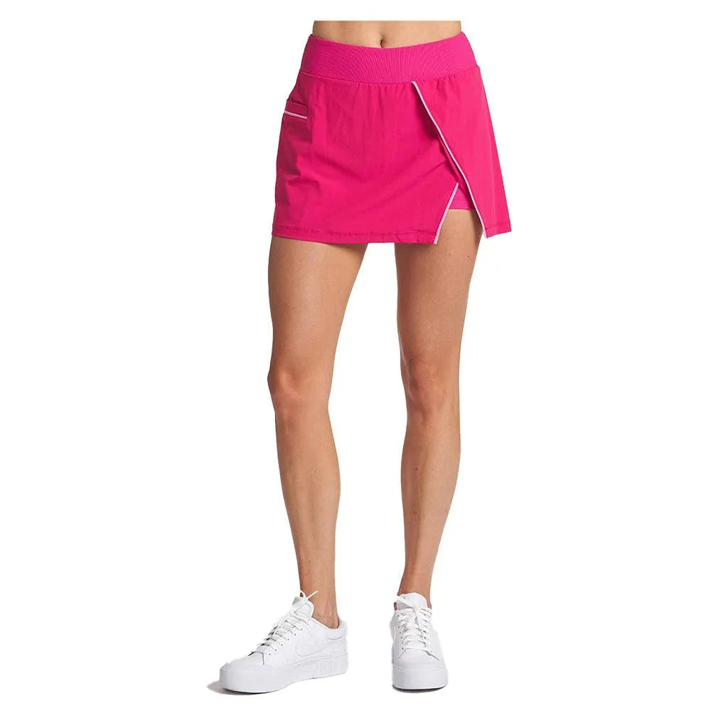 Women's Piped Slit Tennis Skort