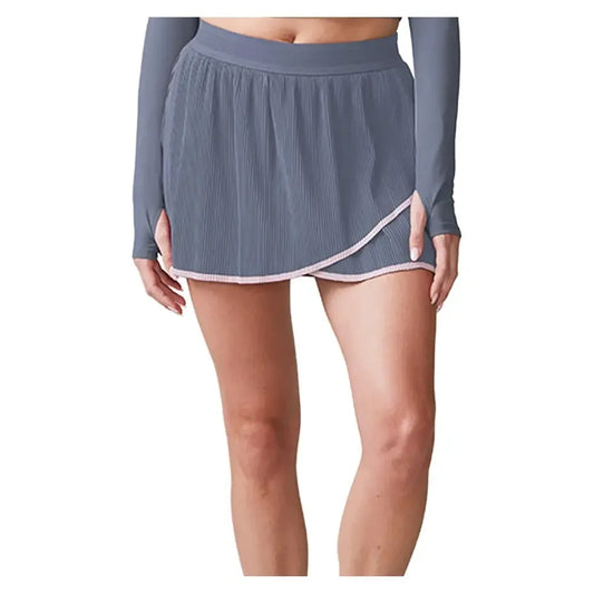 Women's Micro Pleated Wrap Tennis Skort Basalt-Apparel-Thrive Societe-TM7191891_BASALT-1-[Sku]-Tennis Express