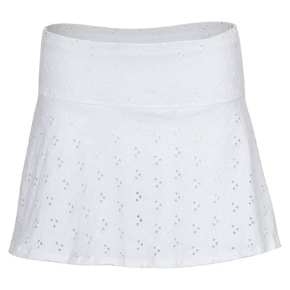 Women's Varsity Tennis Skort White-Apparel-Bobbe-TRC-VS-2001-Tennis Express