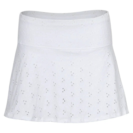 Women's Varsity Tennis Skort White-Apparel-Bobbe-TRC-VS-2001-Tennis Express