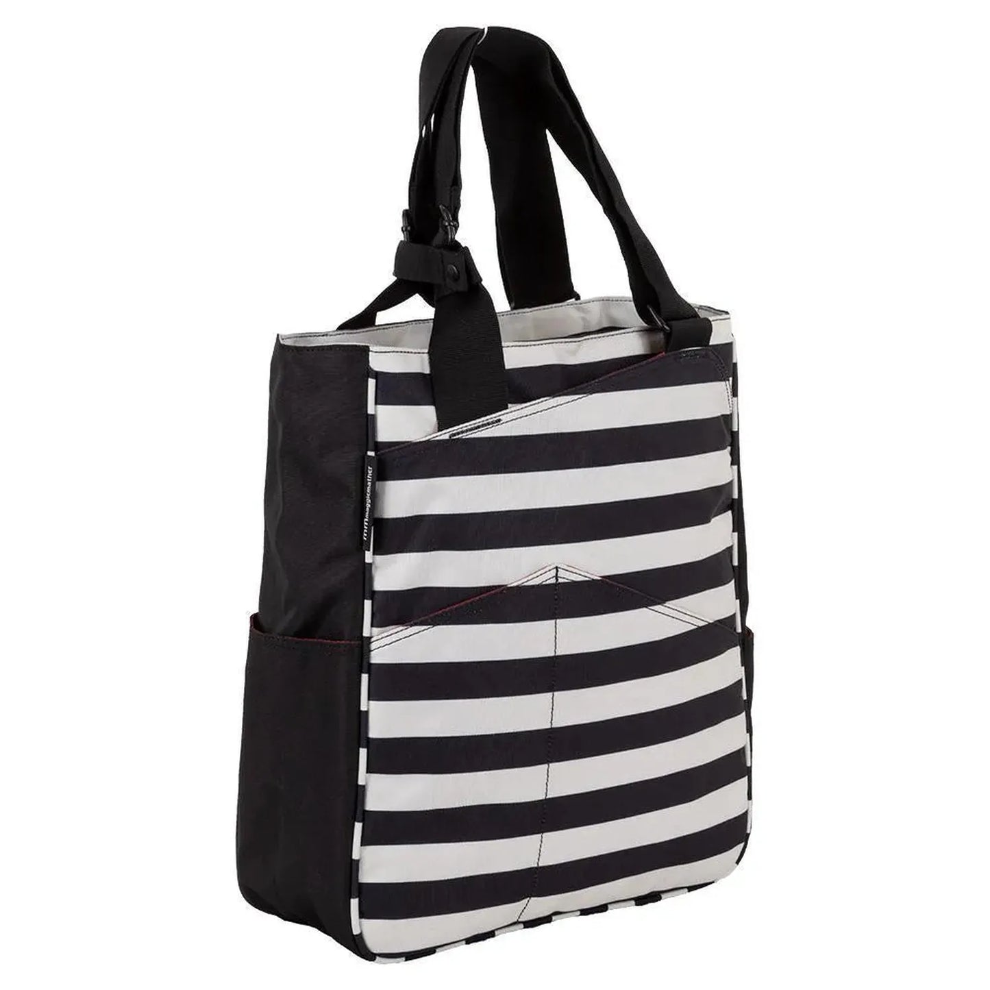 Original Tennis Tote Stripes Black and Coconut
