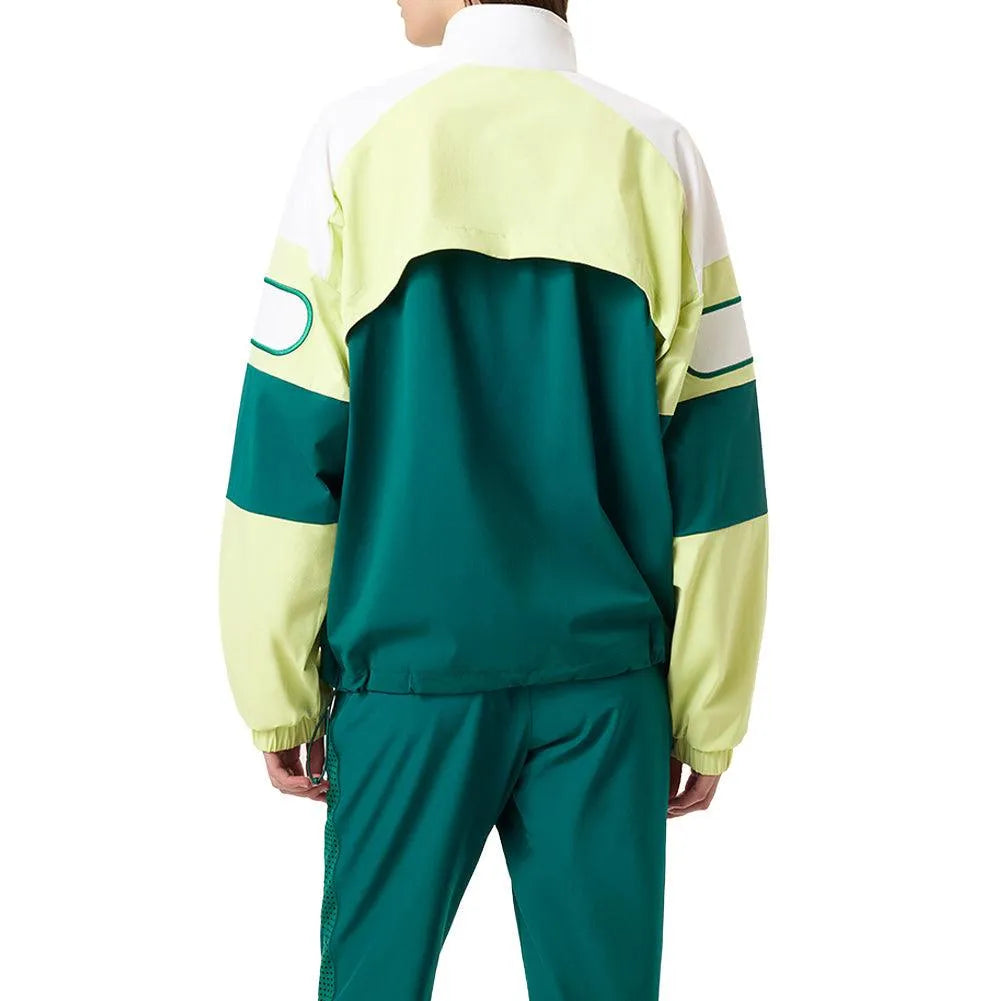 Unisex Center Court Ace Podium Tennis Jacket Rainforest and Shadow Lime