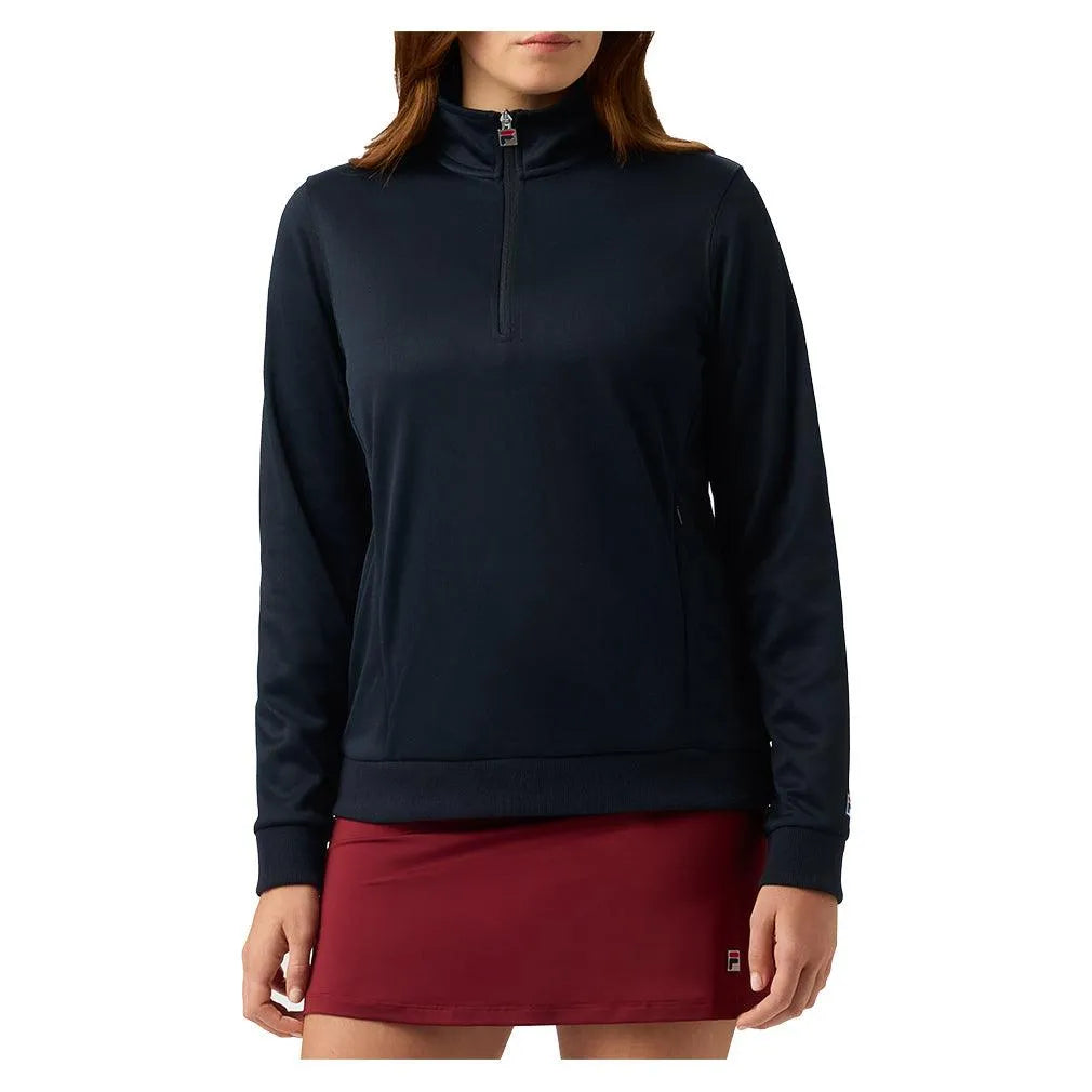 Women's Long Sleeve Tennis 1/4 Zip