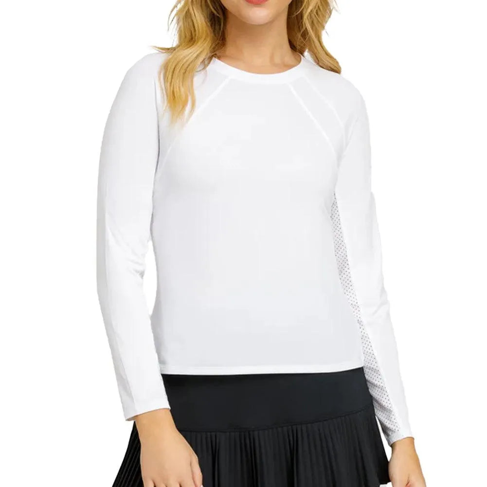Women's Legend Long Sleeve Tennis Raglan Chalk-Apparel-Tail-TX3160-1208S25-Tennis Express