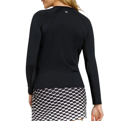 Women's Legend Long Sleeve Tennis Raglan Onyx