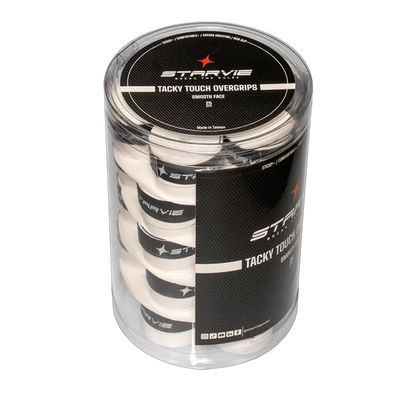 Tambor Overgrips Starvie Tacky Touch Smooth White (x25)