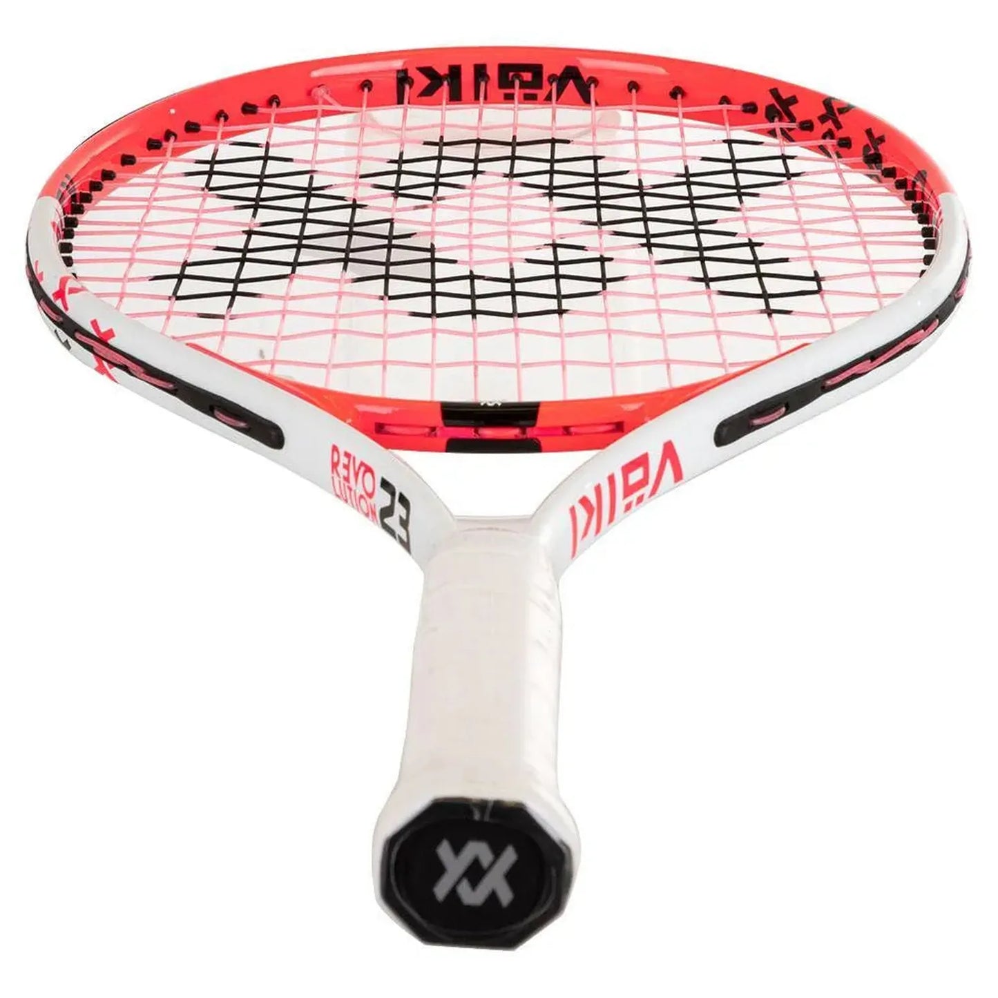Juniors' Revolution 23 Prestrung Tennis Racquet White and Hot Pink