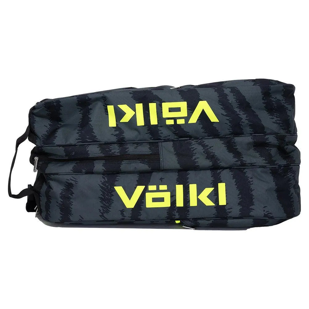 Tour Zebra Mega 12 Pack Tennis Bag Black and Neon Yellow