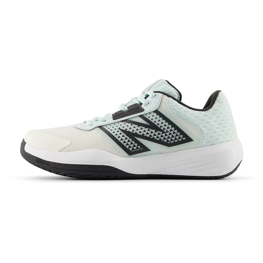 Women's 696v6 2E Width Tennis Shoes Sea Salt and Glint Blue
