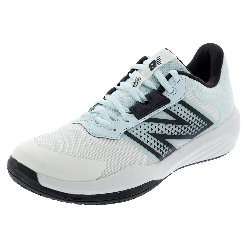 Women's 696v6 B Width Tennis Shoes Sea Salt and Glint Blue