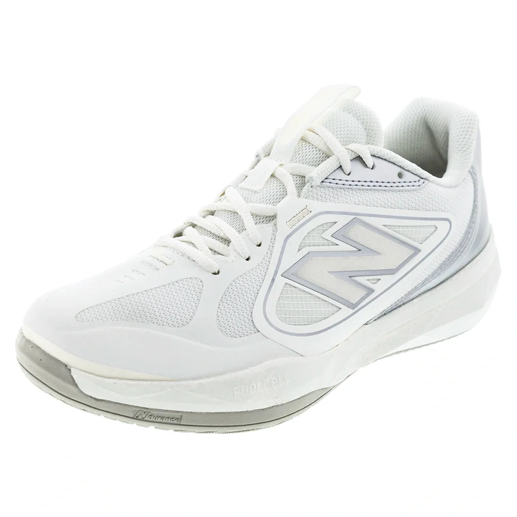 Women's FuelCell 796v5 2E Width Tennis Shoes Sea Salt and Metallic Silver 877 C