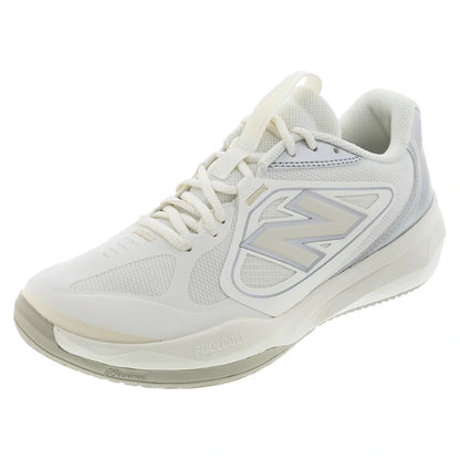 Women's FuelCell 796v5 D Width Tennis Shoes Sea Salt and Metallic Silver 877 C-Footwear-New Balance-W7967H3Dcopy-Tennis Express