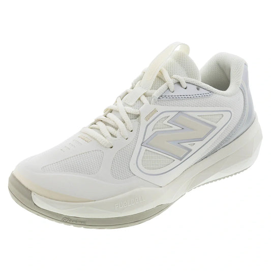 Women's FuelCell 796v5 D Width Tennis Shoes Sea Salt and Metallic Silver 877 C-Footwear-New Balance-W7967H3Dcopy-Tennis Express