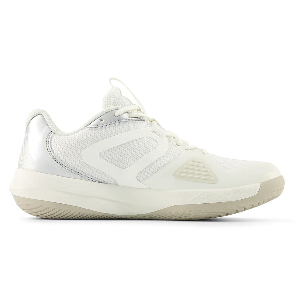 Women's FuelCell 796v5 D Width Tennis Shoes Sea Salt and Metallic Silver 877 C