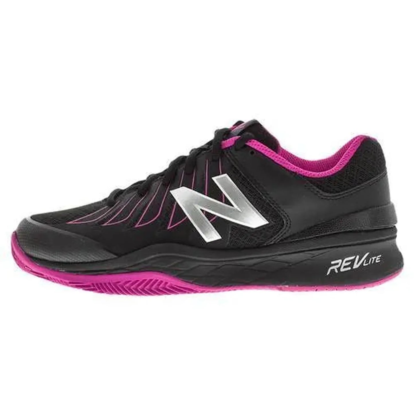 Women's 1006 B Width Tennis Shoes Black and Pink