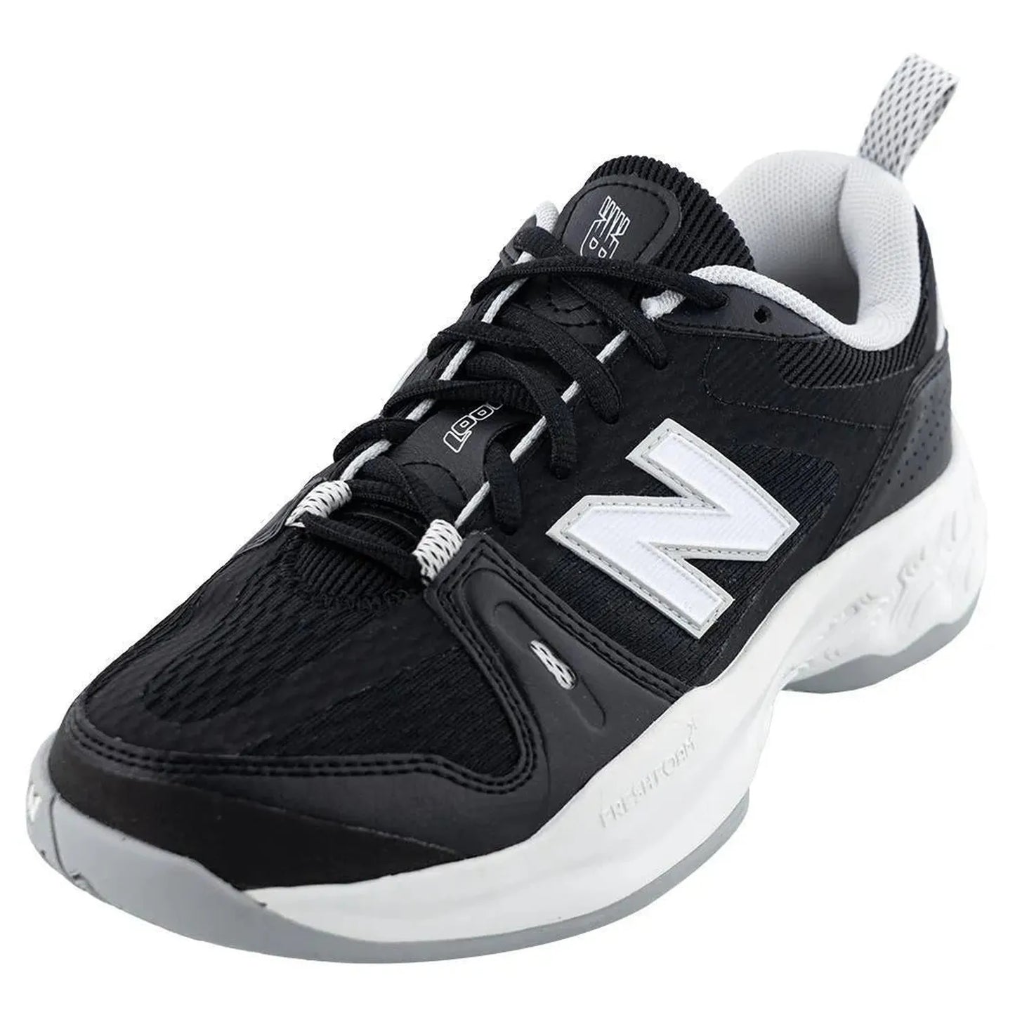 Women's Fresh Foam X 1007 D Width Tennis Shoes Black-Footwear-New Balance-WC1007BKD-F23-Tennis Express