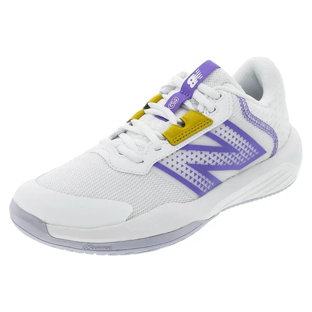 Women's 696v6 B Width Tennis Shoes White and Daybreak-Footwear-New Balance-WCH696O6B-F25copy-Tennis Express