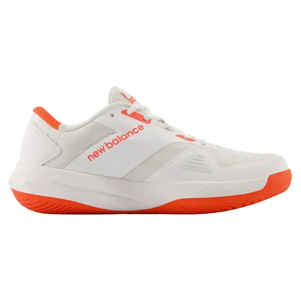 Women's FuelCell 796v4 D Width Tennis Shoes White and Urgent Red