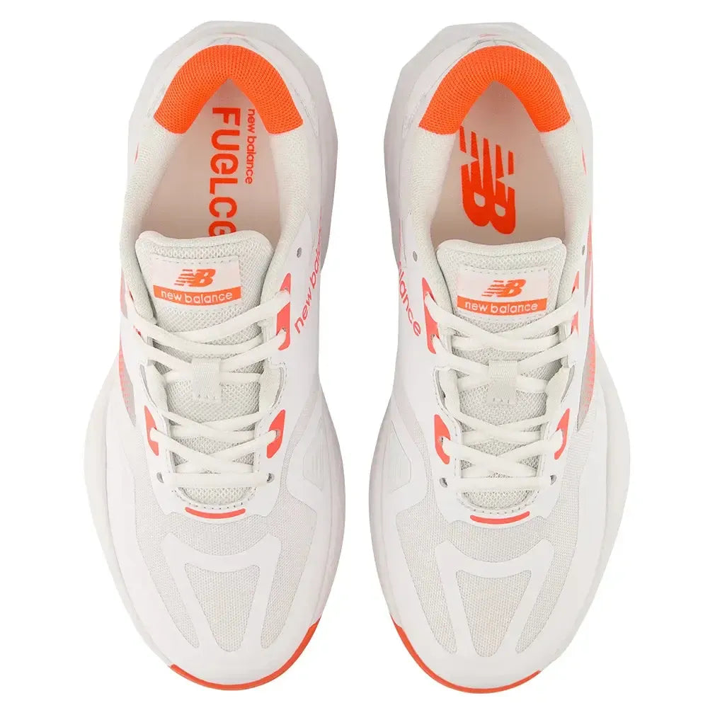 Women's FuelCell 796v4 2E Width Tennis Shoes White and Urgent Red