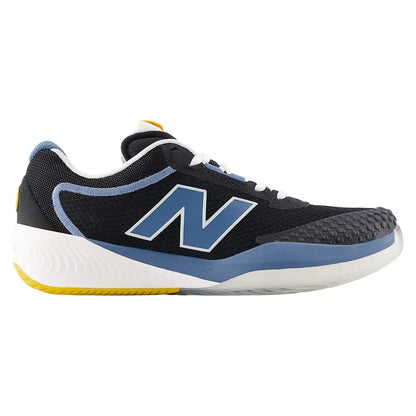 Women's FuelCell 996v6 B Width Tennis Shoes Black and Blue Gemstone