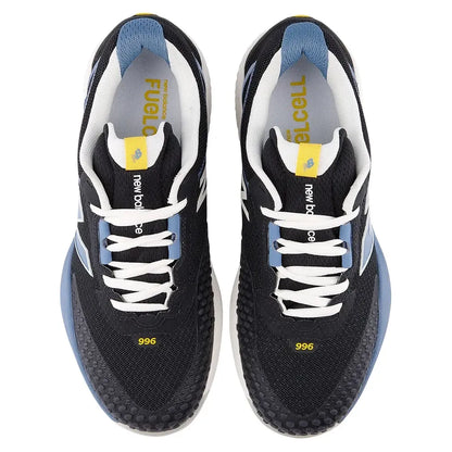 Women's FuelCell 996v6 D Width Tennis Shoes Black and Blue Gemstone