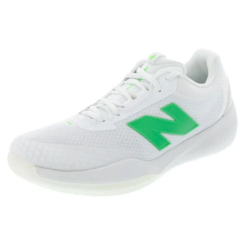 Women's FuelCell 996v6 B Width Tennis Shoes White and Green Apple