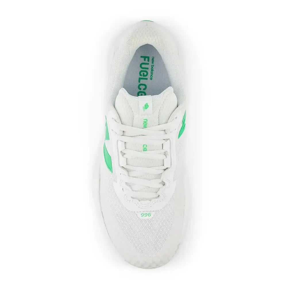Women's FuelCell 996v6 B Width Tennis Shoes White and Green Apple
